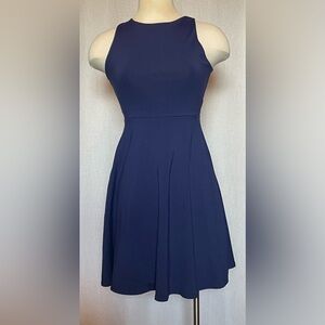 Susana Monaco navy sleeveless dress